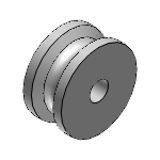 MBRF, MBRFM, MBRFA, MBR, MBRM, MBRS, MBRA - Pulleys for Round Belts - Set Screw Type - U Groove