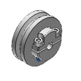 MBRDC, MBRDAC - Pulleys for Round Belts - Clamping Type - Trapezoid Groove