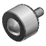 BCHG, BCHO, BCHT - Ball Rollers (Up Mount) - Milled, Threaded Stud