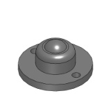 C-BCF - Economy Ball Rollers - Cut Flange Mounting