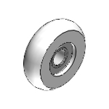ERBS, ERB, ERBZ - Engineered Plastic Bearings - Crowned with Bracket - with out Threaded