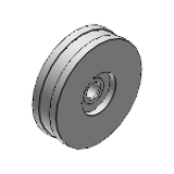 HMRN, HMRA, HMRP - Guide Rollers - Double Flanged Type