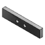 NLBB - Abrasion Resisting Polymer Guide Rails - Hole Type - G Dimension Fixed