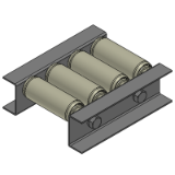 ROCOE, ROCOH, ROCOJ - Roller Conveyor Length Configurable - Roller 38mm Diameter Type