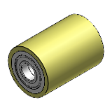 ROROWAU, ROROWAG, ROROWAH - Hollow Rollers with Oneway Clutch - With Bearings (L=50 ~ 300), Urethane Baked