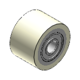 RORUAM - Groove Rollers - With Bearings
