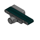CVSFCE - 平皮带输送机 全宽皮带型 - 带防跑偏横肋，头部驱动 2槽框架型（滑轮直径30mm）适用于欧洲