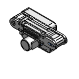 CVSSA - 不锈钢皮带输送机 -头部驱动3槽型材(带轮直径50mm)-