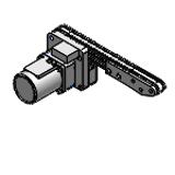 CVSTC - 同步齿形带输送机 窄型 -单列头部驱动双槽/3槽型材(带轮直径19mm/20mm)-
