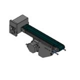 GVFN2 - Flat Belt Conveyors GV Series Full Width Belt Type/Brushless Motors (AC Input) - Center Drive 2-Groove Frame Type (Pully Dia.30mm)