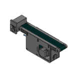 SVKN2 - 平ベルトコンベヤ ＳＶシリーズ/ACブラシレスモータ搭載 - 中間駆動2溝フレーム(プーリ径30mm) -