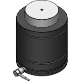 NC.030.20.18300...1 - Gasdruckfeder, kompakt, seitlicher Anschluss