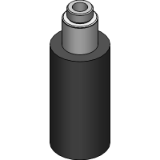 NC.080.00.00500 - Gasdruckfeder, Standard mit Durchgangsbohrung