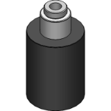 NC.080.00.01200 - Gasdruckfeder, Standard mit Durchgangsbohrung