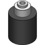 NC.080.00.02200 - Gasdruckfeder, Standard mit Durchgangsbohrung