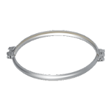 Clamping rings with seal insert - Connecting components