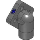BFW3 EO - Gear pump flange 90° elbow 3 holes