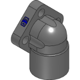 BFW3-G EO - Gear pump flange 90° elbow 3 holes