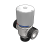 Termostatic mixing valve with pipe unions – 1564