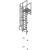 Fixed Ladder w- cage parapet platform and return ladder