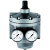 Pressure regulators with 2 pressure gauges for input and output pressure
