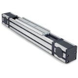 Compact linear actuator with ball bearing sliders: UNILINE SYSTEM