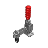 TCVF1/TCVF1S/TCVF2/TCVF2S/TCVF3/TCVF3S/TCVF4/TCVF4S/TCVF5/TCVF6/TCVF7/TCVF8 - Vertical Handle Type Toggle Clamps-Flange Base & Short Arm Type