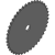 03b-1 (5 x 2,5 mm) - Plate wheels for simplex chain (DIN 8187 - ISO/R 606)