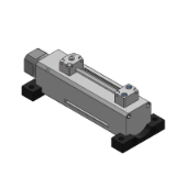 MGZ_R - Non-rotating Double Power Cylinder With End Lock On Rod Side