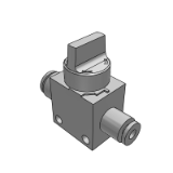 25A-VHK-A1 - Finger Valve Standard Type/1(P)/2(A): One-touch Fitting