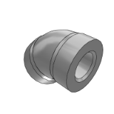 FBGHEH,FBUHEH - For low pressure, screw in connector/same diameter/reducing diameter /45° elbow type
