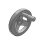 GDALAH - Hand wheel-round rim hand wheel-fixed handle type