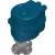 ball valve with electrical actuator series 8E029, 8E028