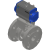 flanged ball valve with pneumatic actuator series BAEB, BAEA_1