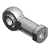 Rod eye with spherical bearing(S-end) - Rod end attachment