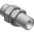 F 93 ( ISO 8434-6 ) - Components/ Adaptors; Straight bulkhead connector BSP 60°
