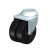 LMDA-POA - Light duty twin wheel swivel castor with bolt hole fitting with nylon wheel