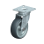 LPA-TPA - Light duty swivel castor with top plate fitting, wheel with thermoplastic rubber tread, with polypropylene wheel centre