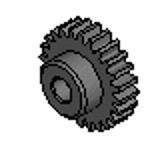 P24D4M - Spur Gears - 24 Pitch - 1/4" Bore - AGMA Quality 4 - Molded Acetal - 20° Pressure Angle