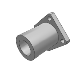 GBF01_26 - Thick-Walled Flange Type Guide Shaft Support, Extended Type, Mounting Hole Through Hole