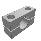 GCC01_16 - Compact Shaft Support, Separate Type, Without Locating Hole/With Locating Hole