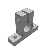 GCL01_26 - T-shaped guide shaft support ?¡è Open type ?¡è No positioning hole / With positioning hole