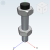TDB52_72 - Hexagon head bolt with stopper/Regulating type.Flat head type