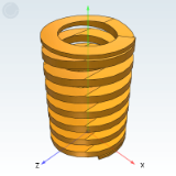 YSWS - Rectangular spring · medium compression spring (Orange)