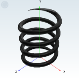 YWMH - Heat-resistant compression spring Allowable displacement L×40%