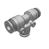 J-XYB31 - Precision type, quick joint for cleaning piping, T-type tee joint, equal diameter
