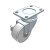 CKR01_33 - Allowable load of flat-bottomed movable industrial casters is 85-160kg/ allowable load of flat-bottomed movable stainless steel industrial casters is 100-160kg.